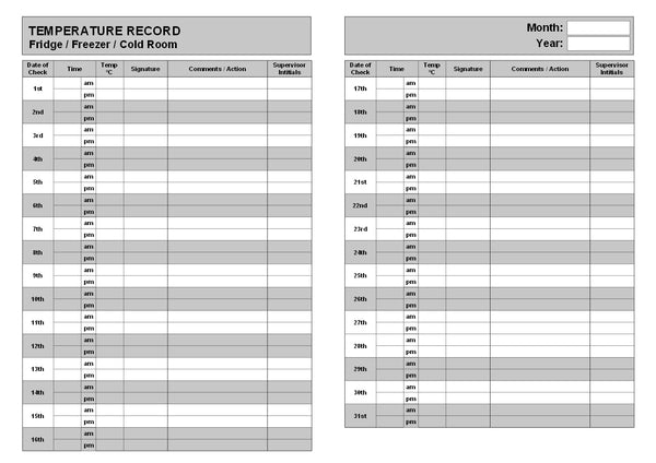 temperature-log-book-a5-16-pages-t095-food-safety-for-fridges-free-castlemakerbooks for Free Printable Refrigerator Temperature Log Sheet TEMPERATURE LOG BOOK (A5/16 Pages) T095 (Food Safety for Fridges, Free – castlemakerbooks for Free Printable Refrigerator Temperature Log Sheet