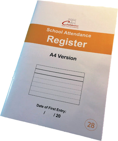 SCHOOL ATTENDANCE REGISTER (A4/32 Pages) S028 (Class Pupil Absence Record)