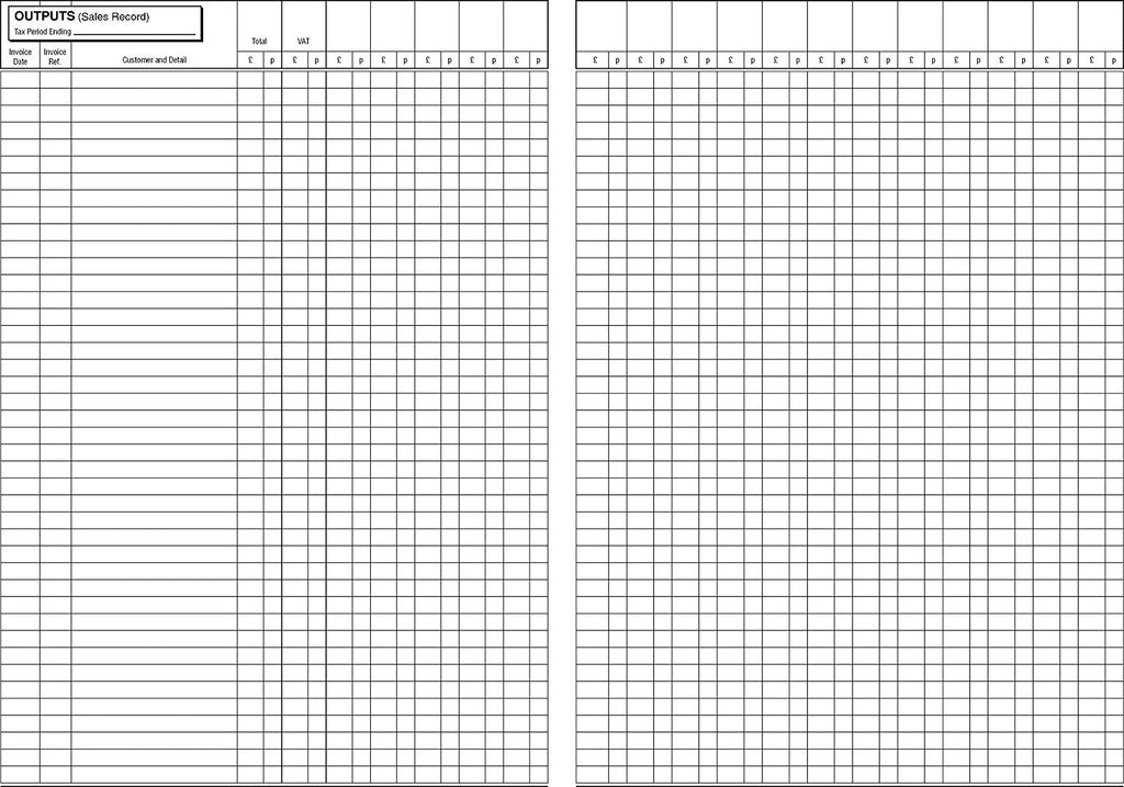 TURNOVER ACCOUNT BOOK (A4/52 Pages) T008 (Sales & Purchases Ledger with Analysis)