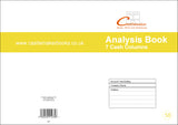 ANALYSIS BOOK (A4/32 Pages) A058 (7 Cash Column Un-headed Account Ledger)