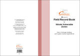 FIELD RECORD BOOK - NVZ (A4/32 Pages) F030 (Nitrate Vulnerable Zones)