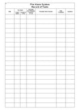 FIRE SAFETY LOG BOOK (A5/20 Pages) F054