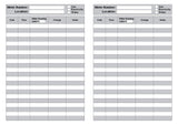 METER LOG BOOK (A5/32 Pages) M031 (Record of Gas/Electric/Water Readings)