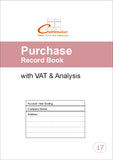 PURCHASE RECORD BOOK (A4/32 Pages) P017 (Account Ledger with Analysis Columns)