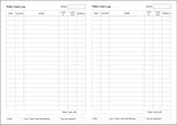 PETTY CASH LOG BOOK (A5/20 Pages) P219 (Expenses Account Ledger)