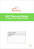 VAT BOOK FOR DEALERS IN PRE-OWNED VEHICLES (A4/32 Pages) V012